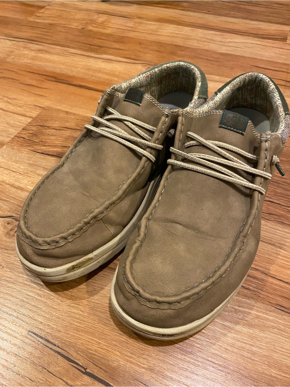 HEYDUDE Men's Paul Slip-On Casual Shoes in the Nut/Brown 13 Comfort Shoe